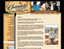 Tablet Screenshot of churchillswestern.com